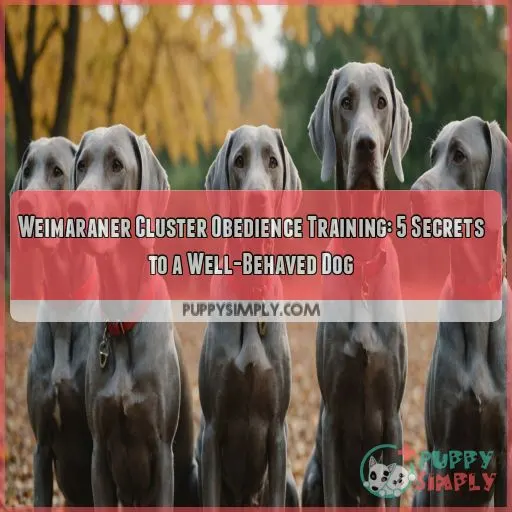 Weimaraner cluster obedience training