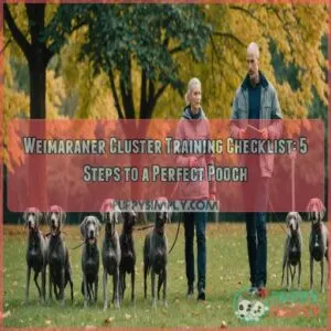 Weimaraner cluster training checklist