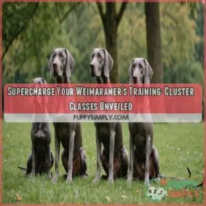 Weimaraner cluster training classes