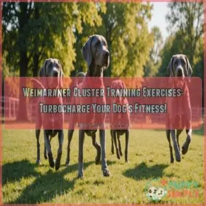 Weimaraner cluster training exercises