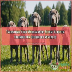 Weimaraner cluster training for beginners