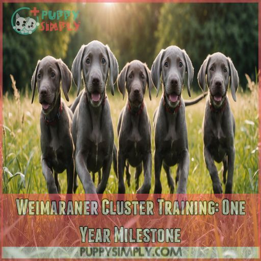 Weimaraner Cluster Training: One Year Milestone