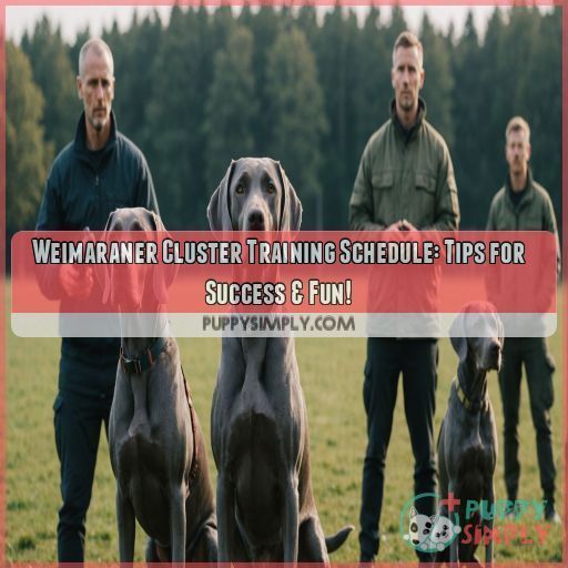 Image showcasing Weimaraner Cluster Training Schedule: Tips for Success & Fun!