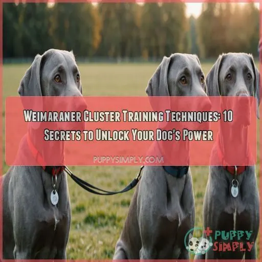 Weimaraner cluster training techniques