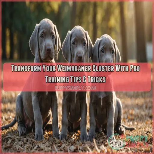 Weimaraner cluster training tips