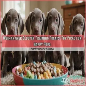 Weimaraner cluster training treats