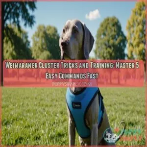 Weimaraner cluster tricks and training