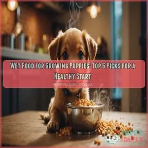 Wet food for growing puppies