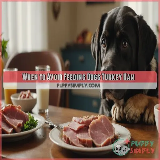 When to Avoid Feeding Dogs Turkey Ham