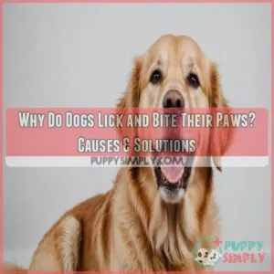 why do dogs lick and bite their paws