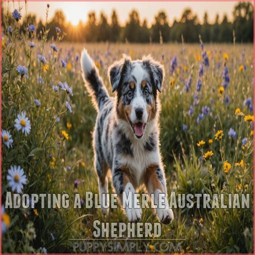 Adopting a Blue Merle Australian Shepherd