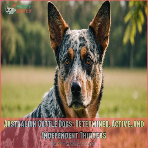 Australian Cattle Dogs: Determined, Active, and Independent Thinkers