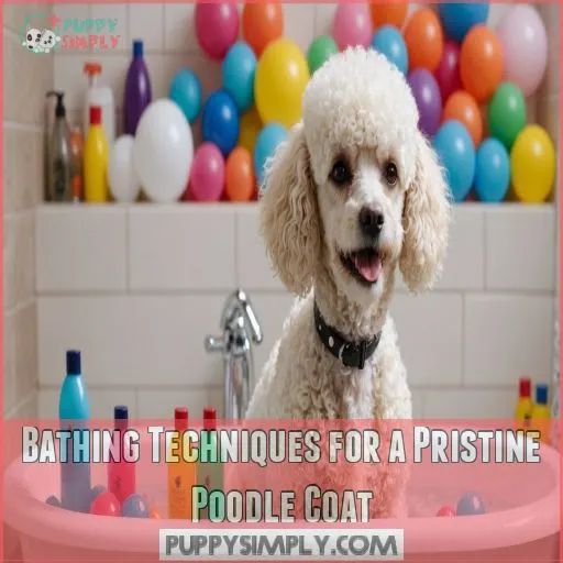 Bathing Techniques for a Pristine Poodle Coat