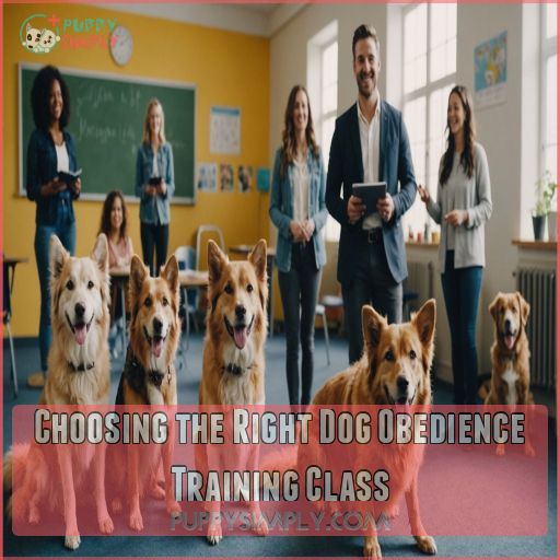 Choosing the Right Dog Obedience Training Class