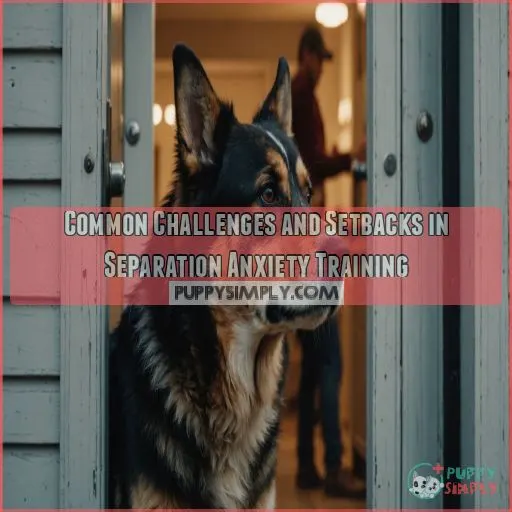 Common Challenges and Setbacks in Separation Anxiety Training