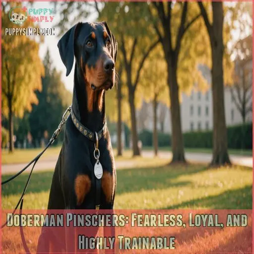 Doberman Pinschers: Fearless, Loyal, and Highly Trainable