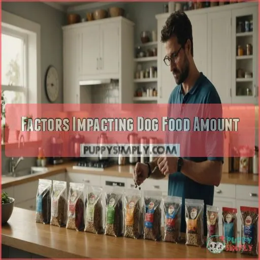 Factors Impacting Dog Food Amount