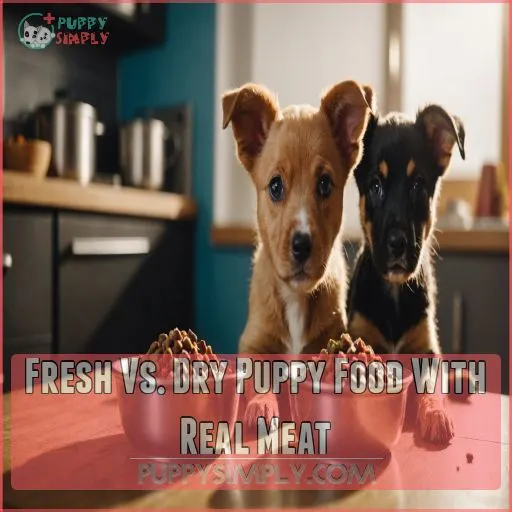 Fresh Vs. Dry Puppy Food With Real Meat