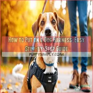 how to put on a dog harness