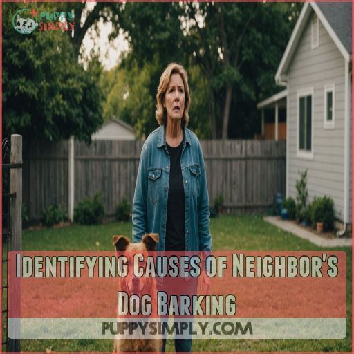 Identifying Causes of Neighbor's Dog Barking