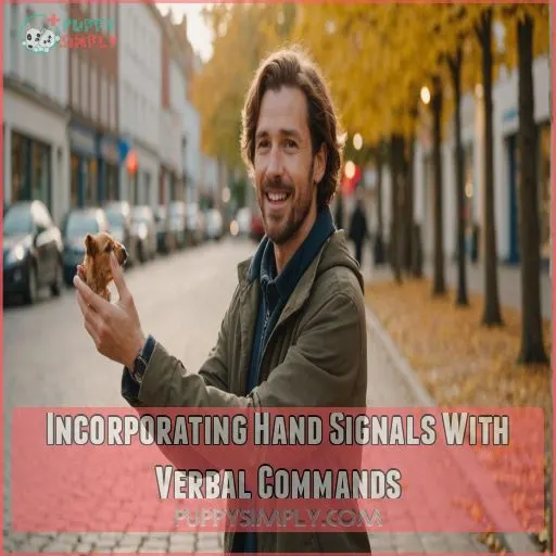 Incorporating Hand Signals With Verbal Commands