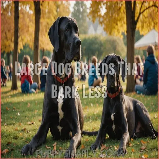 Large Dog Breeds That Bark Less