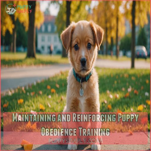 Maintaining and Reinforcing Puppy Obedience Training