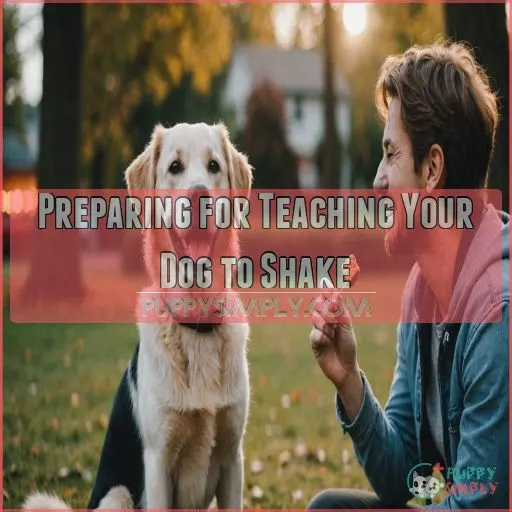 Preparing for Teaching Your Dog to Shake