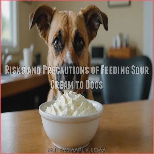 Risks and Precautions of Feeding Sour Cream to Dogs