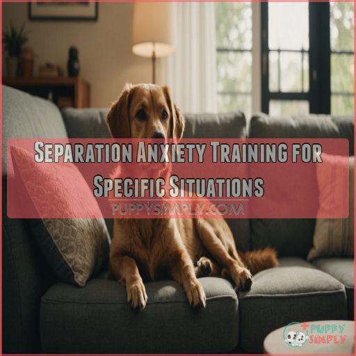 Separation Anxiety Training for Specific Situations