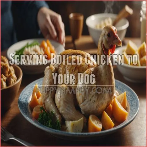 Serving Boiled Chicken to Your Dog