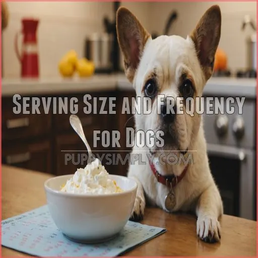 Serving Size and Frequency for Dogs