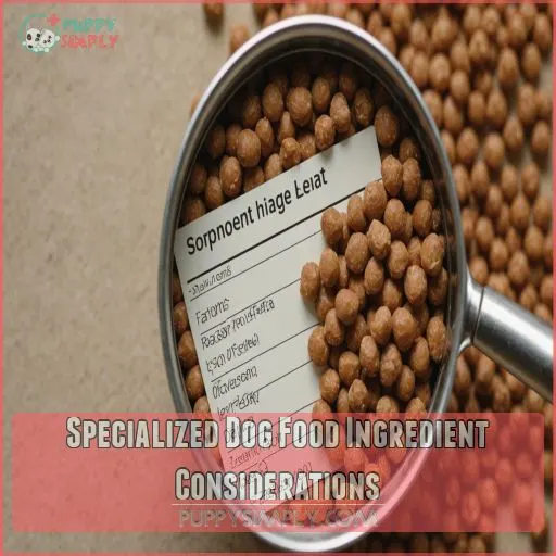 Specialized Dog Food Ingredient Considerations