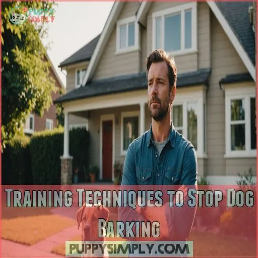 Training Techniques to Stop Dog Barking