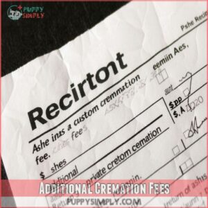 Additional Cremation Fees