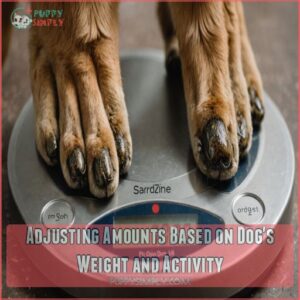 Adjusting Amounts Based on Dog