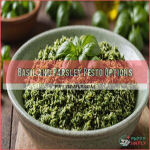 Basil and Parsley Pesto Options