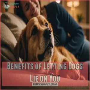 Benefits of Letting Dogs Lie on You