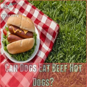 can dogs eat beef hot dogs