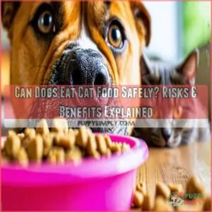 can dogs eat cat food safely