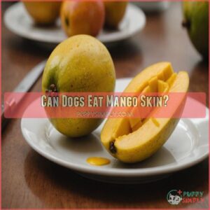 can dogs eat mango skin