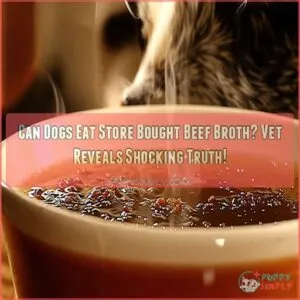 can dogs eat store bought beef broth