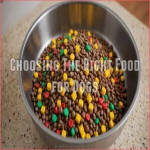 Choosing The Right Food for Dogs Choosing The Right Food for Dogs