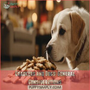 Crackers and Dogs: General Considerations