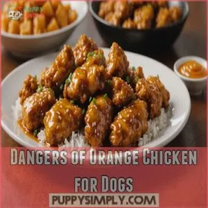 Dangers of Orange Chicken for Dogs