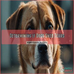 Determining if Dogs Shed Tears