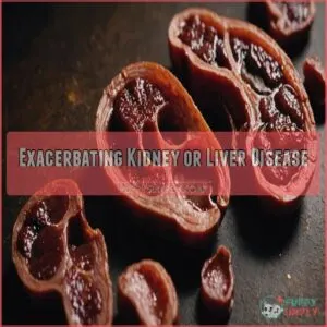 Exacerbating Kidney or Liver Disease