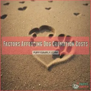 Factors Affecting Dog Cremation Costs