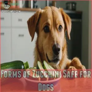 Forms of Zucchini Safe for Dogs