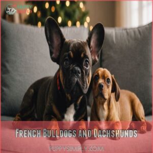 French Bulldogs and Dachshunds